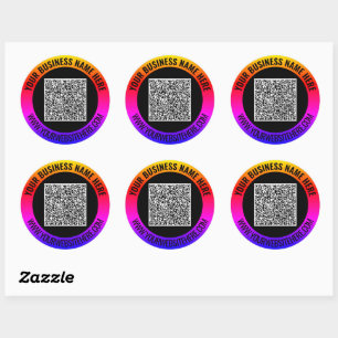 Vorlage für den benutzerdefinierten QR-Code für de Runder Aufkleber