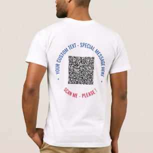 Vorlage für den benutzerdefinierten QR-Code Text F T-Shirt
