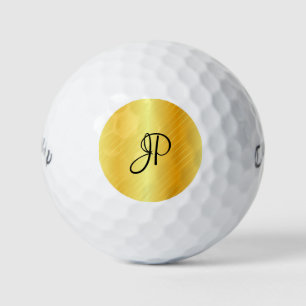 Vorlage für den eleganten Namen des Monogramms in Golfball