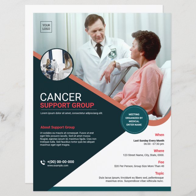 Vorlage für den Flyer der medizinischen Support-Gr (Vorne/Hinten)