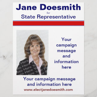 Vorlage für den Flyer der Wahlkampagne