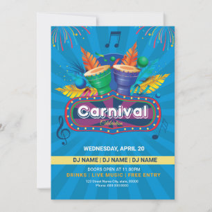 Vorlage für den Flyer des gedruckten Carnival-Part