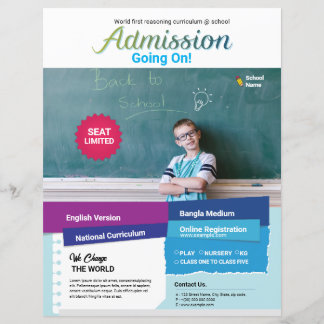 Vorlage für den Flyer für den Schulbesuch