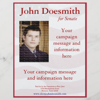 Vorlage für den Flyer politischer Kampagnen