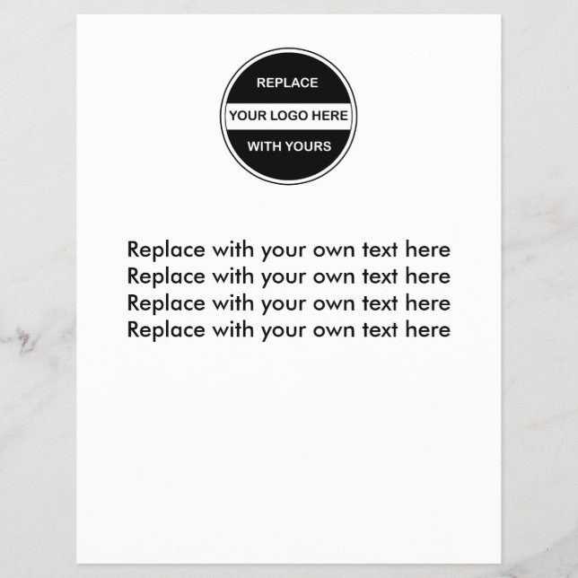 Vorlage für den Flyer von Firmenlogos (Vorne)