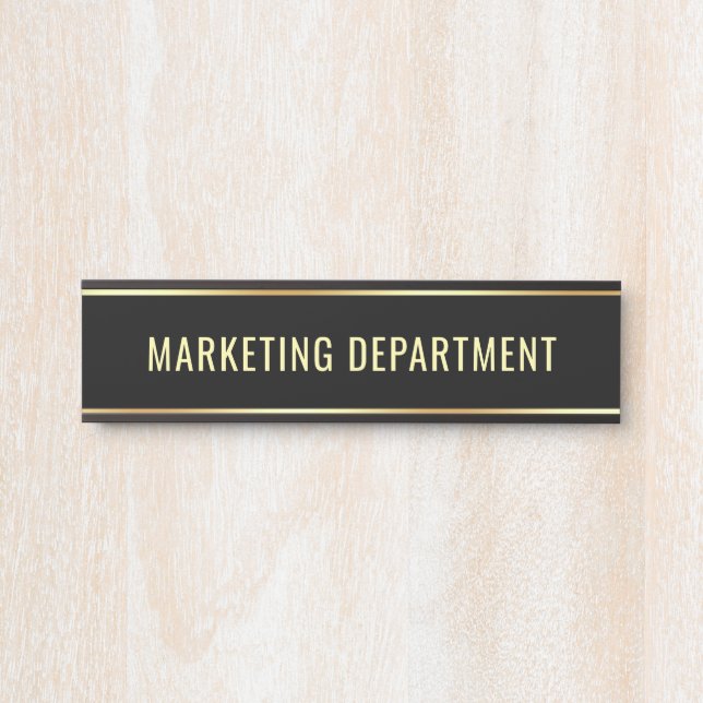 Vorlage für den Namen des Marketings Türschild (Vorderseite )