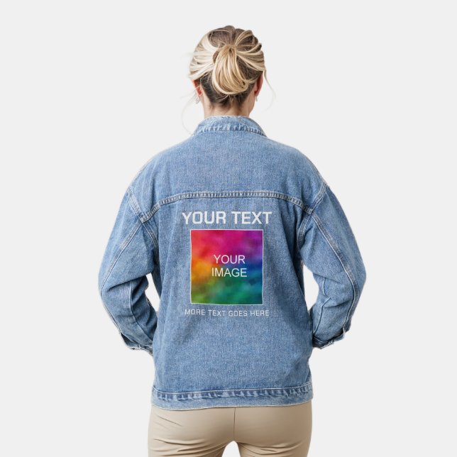 Vorlage für den Namen von Logos im benutzerdefinie Jeansjacke (Modell)
