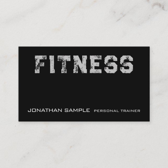 Vorlage für den Personal Trainer für die benutzerd Visitenkarte (Vorderseite)