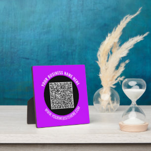 Vorlage für den QR-Code für Werbezwecke Fotoplatte