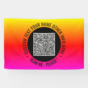 Vorlage für den QR-Code-Scan mit benutzerdefiniert Banner