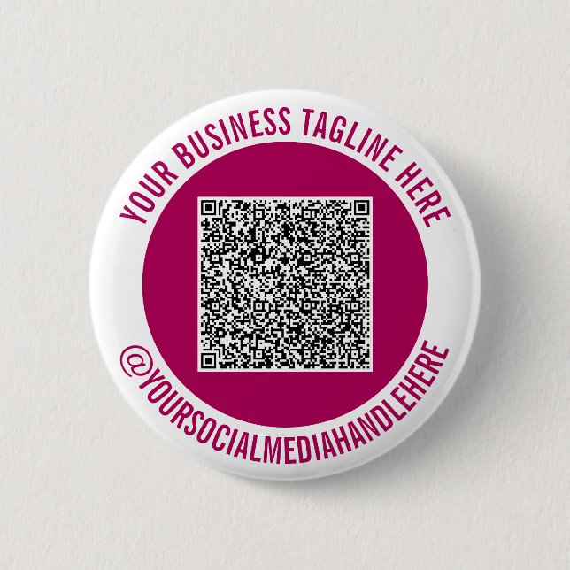 Vorlage für den sozialen Media-Button "Design QR" Button (Vorderseite)