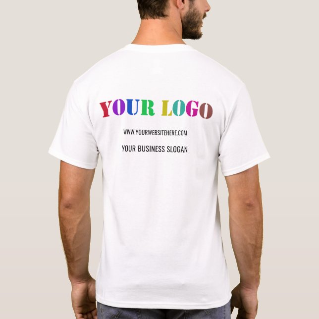 Vorlage für den T - Shirt von Firmenlogo (Rückseite)