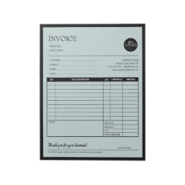 Vorlage für den Verkauf grüner, moderner Geschäfts Notizblock