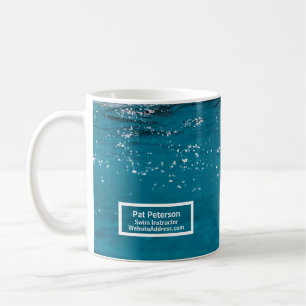 Vorlage für den Wasserpolo-Tauchbecken für Schwimm Kaffeetasse