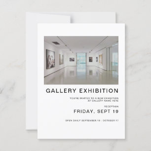 Vorlage für die Ausstellung von Gruppengalerien Postkarte