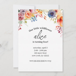 Vorlage für die Bearbeitung von Wildblumen für Geb