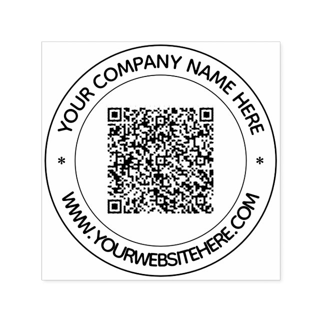Vorlage für die benutzerdefinierte QR-Briefmarke Permastempel (Design)