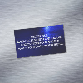 VORLAGE FÜR DIE BLAUE MAGNETISCHE GESCHÄFTSKARTE VISITENKARTE