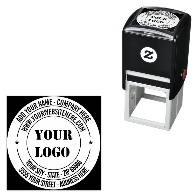 Vorlage für die Briefmarke des Logotextes Farbe ru Permastempel (Beispiel)