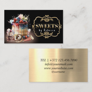 Vorlage für die Business Card der Bäckerei, DIY, k Visitenkarte