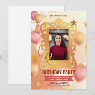 Vorlage für die Einladung von Geburtstagsparteien