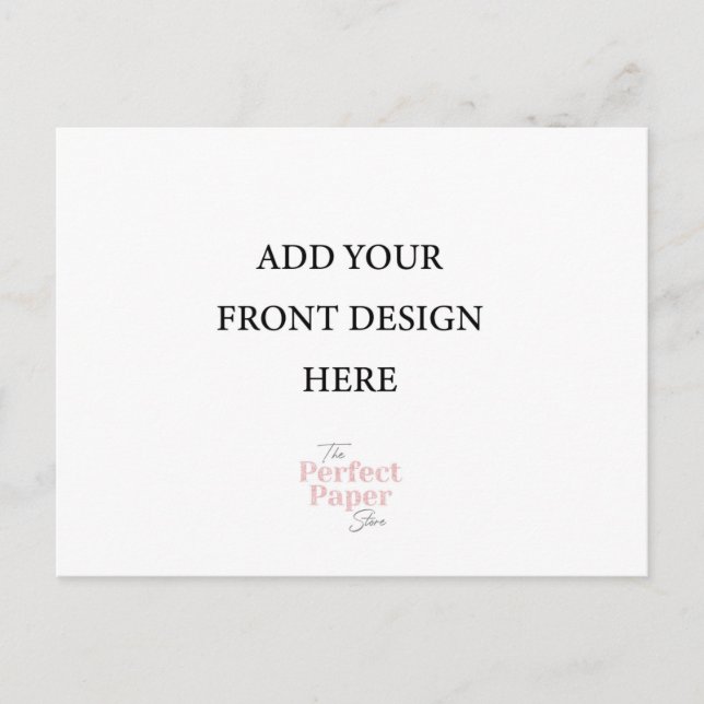 Vorlage für die Einladung von Postkarten (Vorderseite)