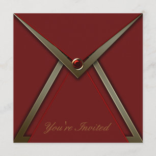 Vorlage für die Einladung von Red Birthday Party