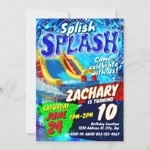 Vorlage für die Einladung zum Geburtstag von Wasse