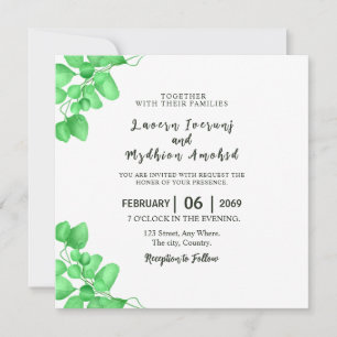 Vorlage für die Einladungs-Karte für Hochzeiten-Bl