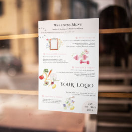 Vorlage für die Fitness- und Ernährungsdienstliste Flyer