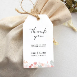 Vorlage für die Gastgeschenk Hochzeit der Wildblum Geschenkanhänger