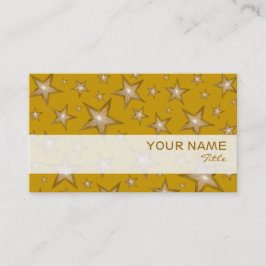 Vorlage für die Gold Stars Strip-Visitenkarte Visitenkarte