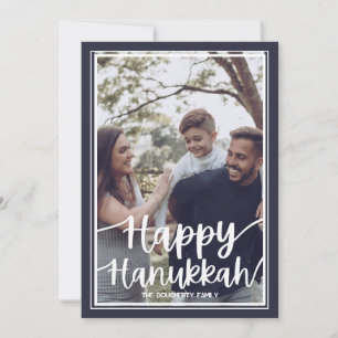 Vorlage für die Hanukkah Holiday Card - Dunkelblau
