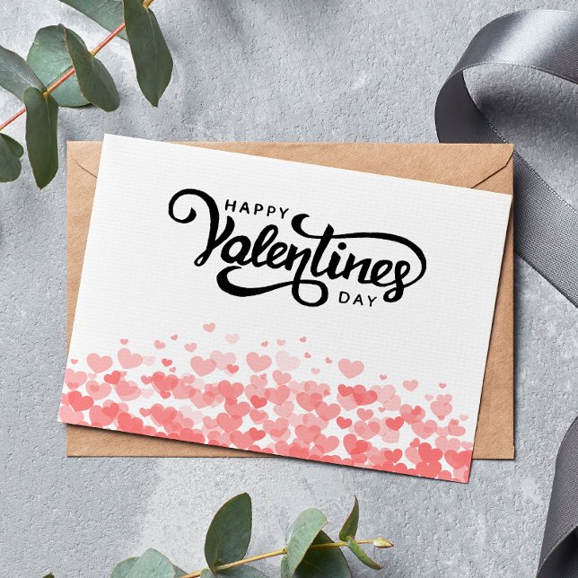 Vorlage für die Happy Valentine-Tageskarte (Happy Valentine's Day Card Template)