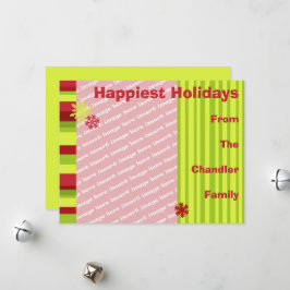 Vorlage für die Holiday-Fotokarte