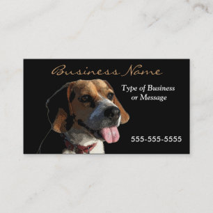 Vorlage für die Hunde-Visitenkarte - Beagle Visitenkarte