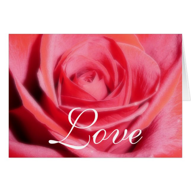 Vorlage für die Liebe der rote Rose (Vorderseite (Horizontal))