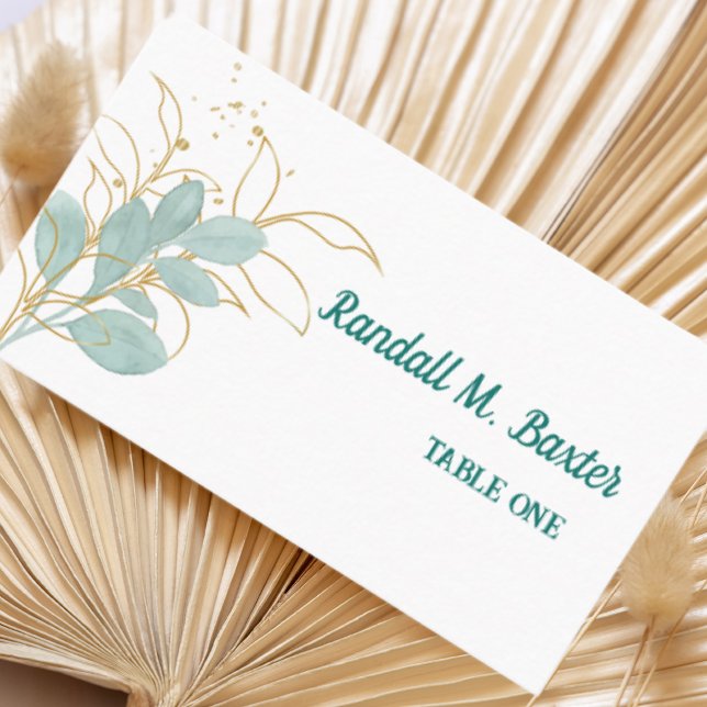 Vorlage für die Minimalistische Escort-Platzkarte Platzkarte (Von Creator hochgeladen)