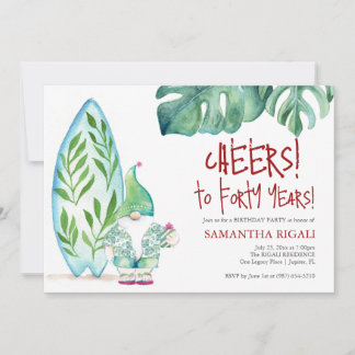 Vorlage für die niedliche 40. Geburtstagszeit der