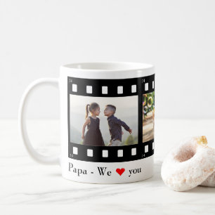 Vorlage für die Papierausschnitt-Liebe im Foto Kaffeetasse