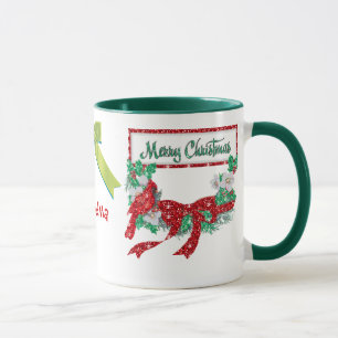 Vorlage für die personalisierte Weihnachtszeit-Tas Tasse