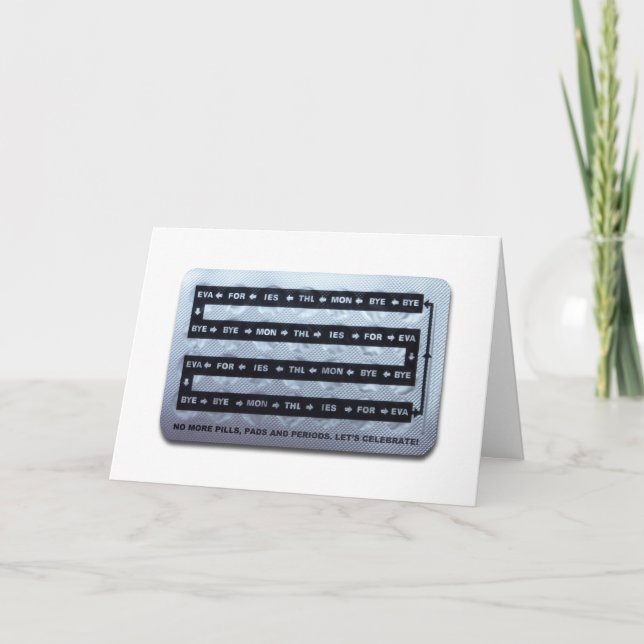 Vorlage für die PPP-Hysterektomie-Grußkarte nicht  (Vorderseite)