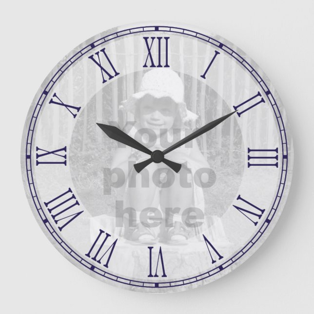 Vorlage für die römische Foto-Wanduhr Große Wanduhr (Vorderseite)