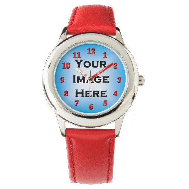 Vorlage für die roten Bildnummern Armbanduhr (Vorderseite)