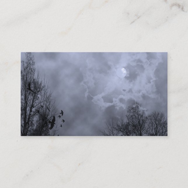 Vorlage für die Spuk Sky Blue Mist Business Card Visitenkarte (Vorderseite)