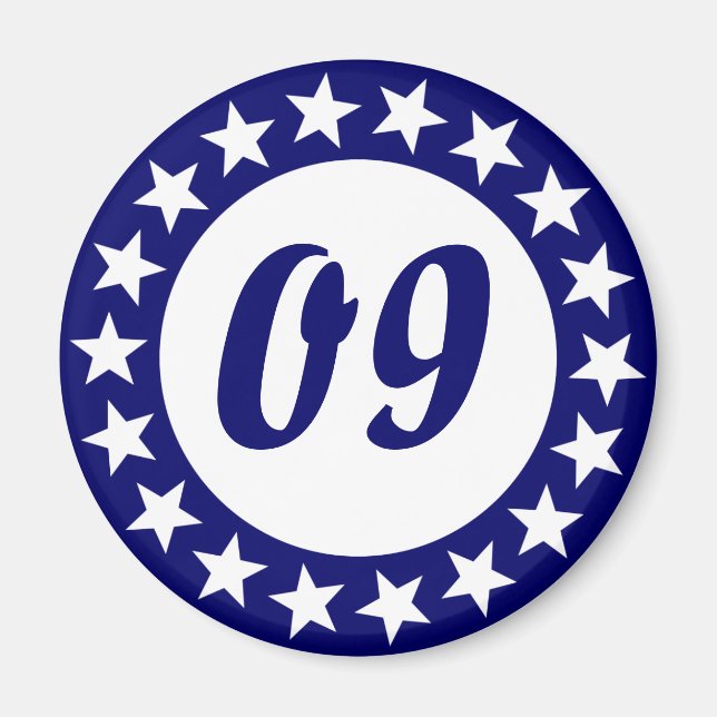 Vorlage für die Sternenzahl anzeigen Magnet (Vorne)