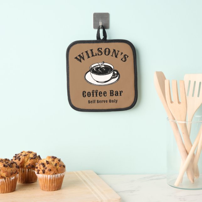 Vorlage für die Vintage Kaffee-Bar Topflappen (Insitu (Hängend))