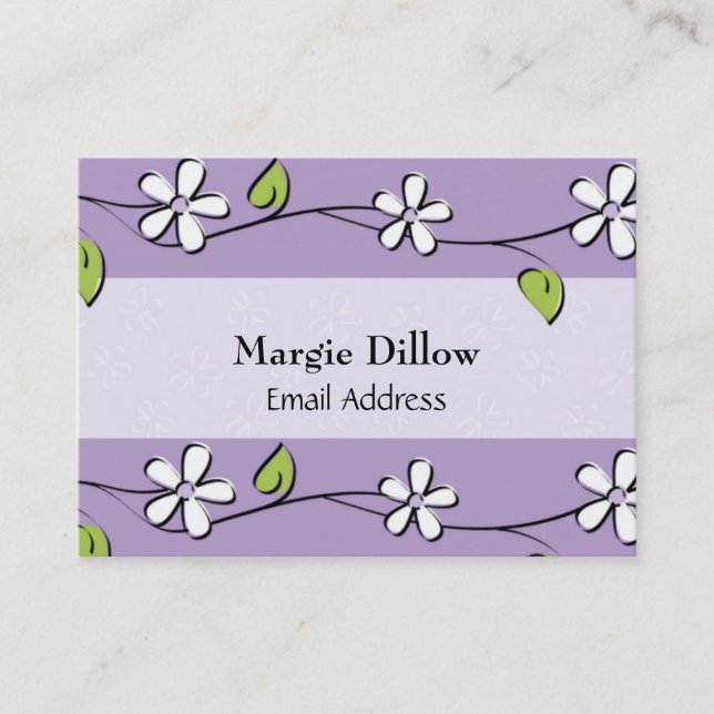 Vorlage für die Visitenkarte zurückrufen (Vorderseite)