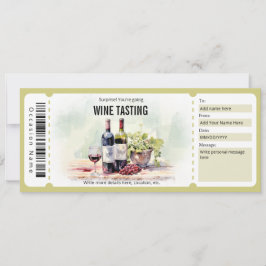 Vorlage für die Weinprobe