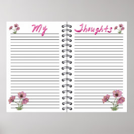 Vorlage für digitale Planer einfügen Poster